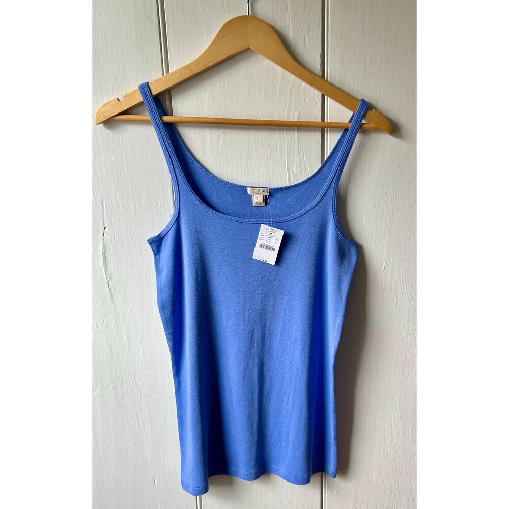 New J Crew tank top size large blue - Picture 2 of 8